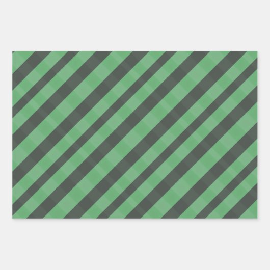 Assorted Plaid Green Brown Gray Inpakpapier Vel (Voorkant)