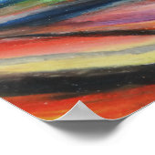 Assorteer Colour oil pastels Stream Media Abstract Poster (Hoek)