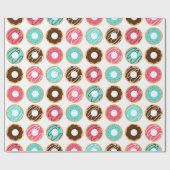 Assorteer Donuts Pattern Cadeaupapier (Vlak)