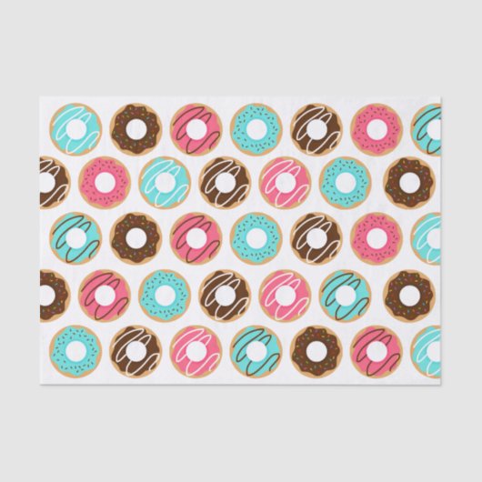 Assorteer Donuts Pattern Tissuepapier (Voorkant)