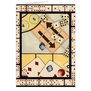 Assortiment brouillé des jeux de hasard