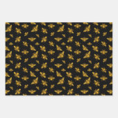 Assortiment d'abeilles Cinq feuilles de papier d'e (Devant)