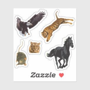assortiment dieren sticker pack