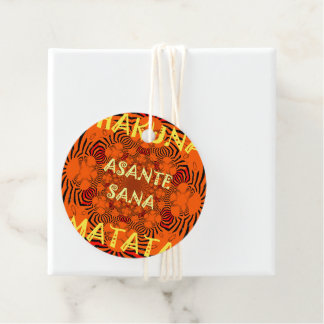 Assortiment Hakuna Matata-labels: Afrikaanse zebra Bedankjes Labels