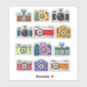 Assortiment Retro Camera's Sticker Set (Vel)