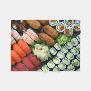 Assortiment van Japanse sushi-favorieten Fleece Deken