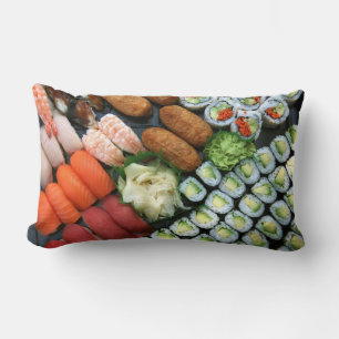 Assortiment van Japanse sushi-favorieten Kussen