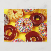 Assortiment van vers smakelijk donutsbriefkaart briefkaart (Voorkant)
