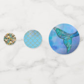 Assortiment Zeemeermin Glitter Sparkle Verjaardags Confetti (Voorkanten)