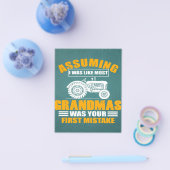 Assuming Grandmas |Cool Farmer Gift Flyer (Enkel)