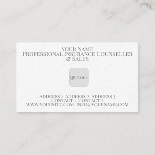 Assurance - Carte de visite (Dos)