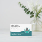 Assurance vie Cartes de visite modernes (Debout devant)