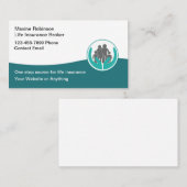 Assurance vie Cartes de visite modernes (Devant / Derrière)