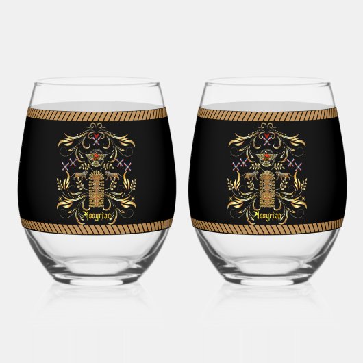 Assyria Drinkware Set Wijnglas Zonder Voet (Voorkant)