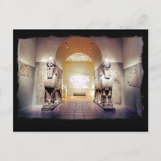 assyrian 2 bulls briefkaart