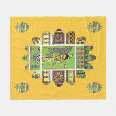 Assyrian Anunnaki Fleece Blanket Deken (Voorkant (Horizontaal))