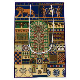 Assyrian Deity Apkallu, Winged Genius, Sun & Lion Medium Cadeauzakje