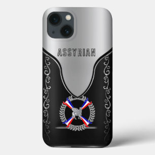 Assyrian Lamassu en de kwestie van de vlag iPhone iPhone 13 Hoesje