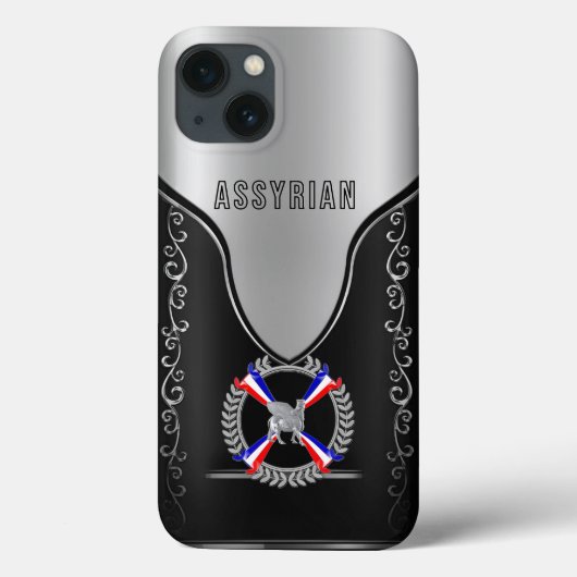 Assyrian Lamassu et le coque iphone du drapeau (Verso)