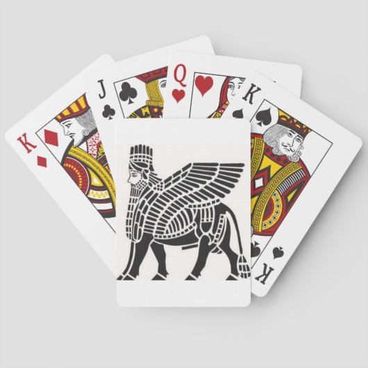 Assyrian Lamassu Pokerkaarten (Achterkant)