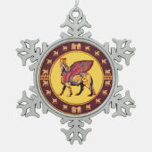 Assyrian Lamassu Snowflake Ornament (Voorkant)
