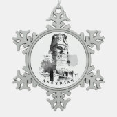 Assyrian Snowflake Framed Ornament (Voorkant)