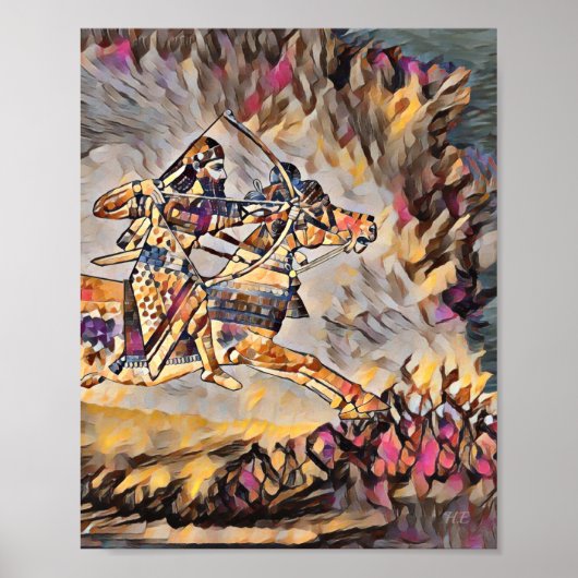 Assyrian Warrior Print, Value Poster Paper (Matte) (Devant)