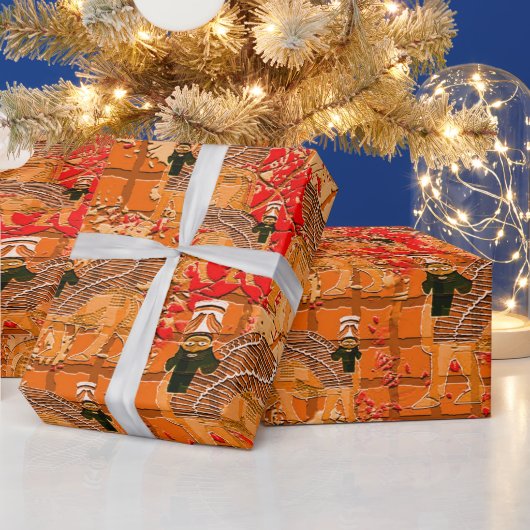 Assyrisch omslagpapier cadeaupapier (Feestdagen)