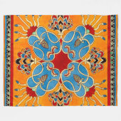  Assyrisch Ornament Fleece Deken (Voorkant (Horizontaal))