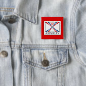 Assyrisch Vierkante Button 5,1 Cm (In situ)
