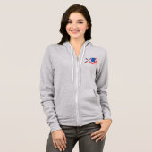 Assyrische Amerikaanse vlag Hoodie (Voorkant volledig)
