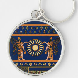 Assyrische godheid genaamd een Apkallu of gevleuge Sleutelhanger