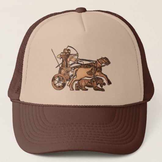 Assyrische krijger Trucker Hat Trucker Pet (Voorkant)