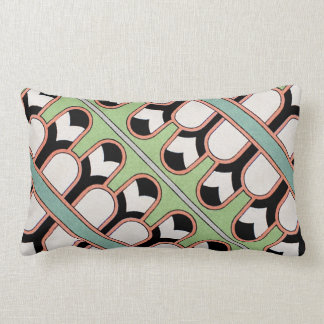  Assyrische Kunst Deco Geometric Pattern Munt Kussen