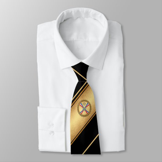 Assyrische Nationale Vlag Stropdas (Gebonden)