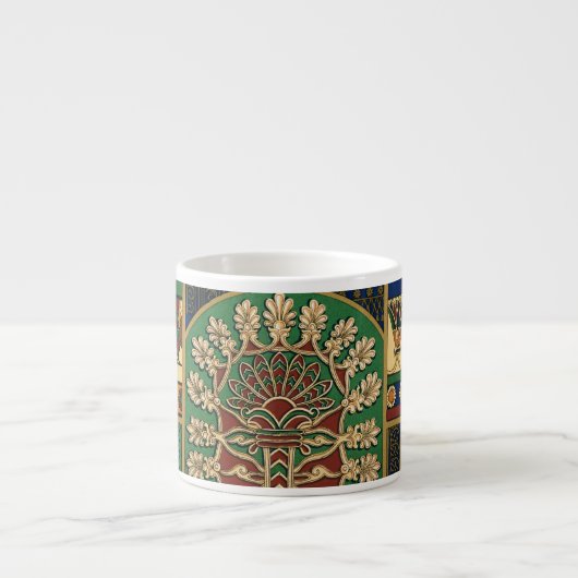 Assyrische retro retro retro retro retro represso espresso kop (Voorkant)
