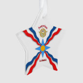 Assyrische vlag Acrylversiering, ster Ornament (voorkant)
