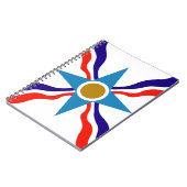 Assyrische vlag - Ata d'Ator Spiral notebook Notitieboek (Linkerzijde)