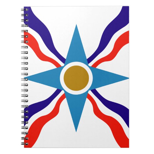 Assyrische vlag - Ata d'Ator Spiral notebook Notitieboek (Voorkant)
