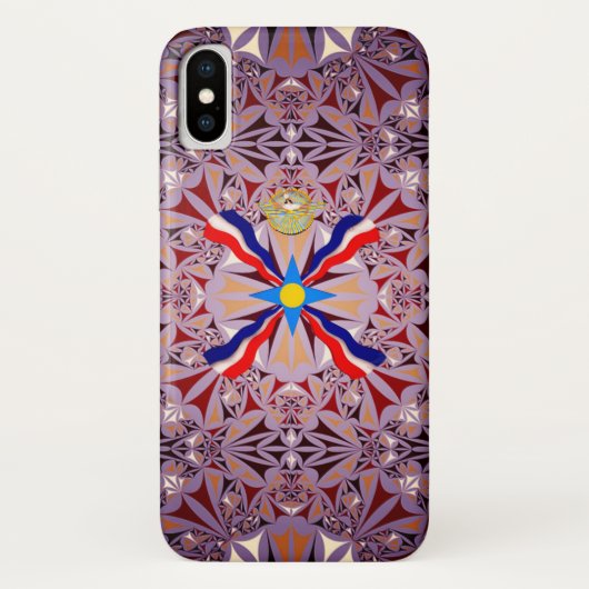 Assyrische vlag Case-Mate iPhone case (Achterkant)