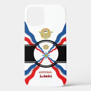 Assyrische vlag iPhone 12 hoesje