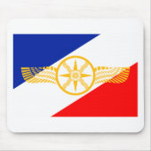 Assyrische vlag, Chaldeaanse vlag, Syrische vlag ( Muismat (Voorkant)