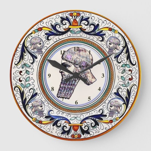 Assyrische wandklok grote klok (Voorkant)