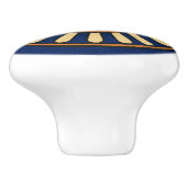 Assyrische zon Keramische Knop (Zijkant)