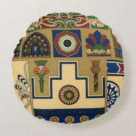 Assyrische zon Rond Kussen