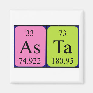 Asta periodiek table name magnet magneet