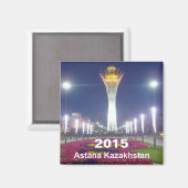 Astana Kazakhstan Voyage Réfrigérateur Aimant Anné (Recto/Verso)