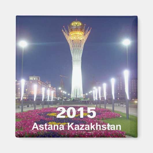 Astana Kazakhstan Voyage Réfrigérateur Aimant Anné (Devant)