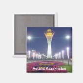 Astana Kazakhstan Voyage Souvenir Magnet frigo (Recto/Verso)