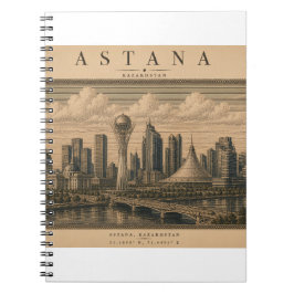 Astana | Vintage Travel City Design Notitieboek